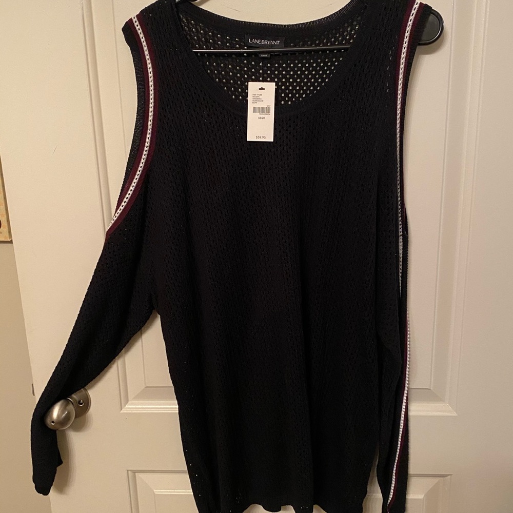 Open-shoulder sweater